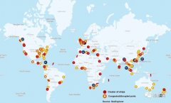 拥堵席卷全球，116个港口报告拥堵，328艘船舶受影响！